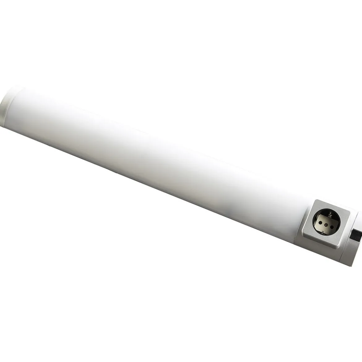 Heitronic 501319 LED Unterbauleuchte mit Steckdose 1-fach Detmold 678mm 4000K