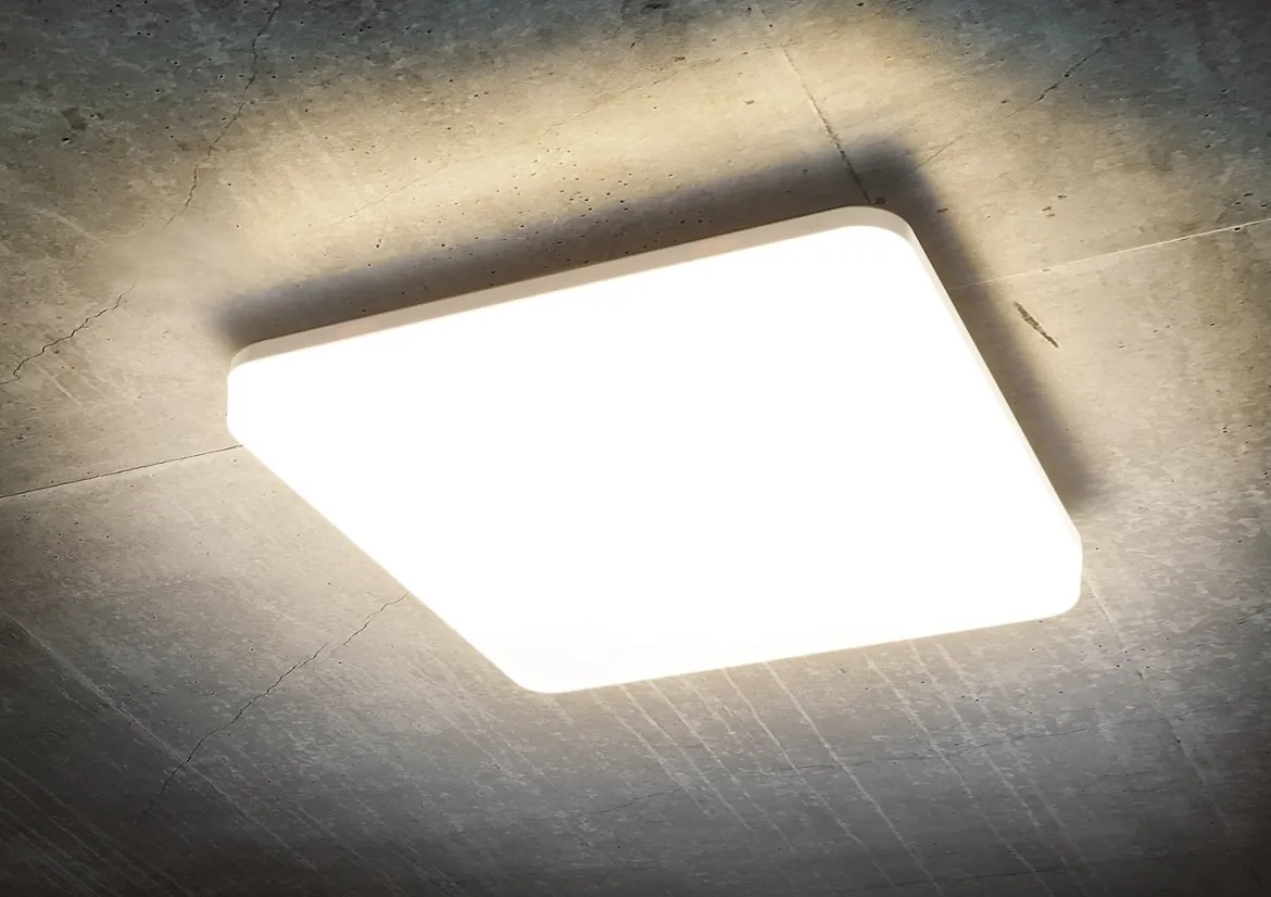 Heitronic 500573 LED Wand- und Deckenleuchte Pronto quadratisch 3000K