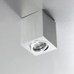 Heitronic Nr. 500736-HE Aufbauleuchte ADL8001 Eckig schwenkbar aluminium GU10