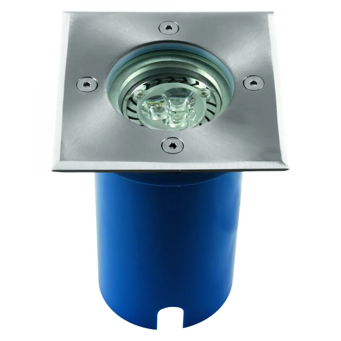 Heitronic Nr. 36853-HE Bodeneinbaustrahler Potsdam Eckig edelstahl GU10 IP67