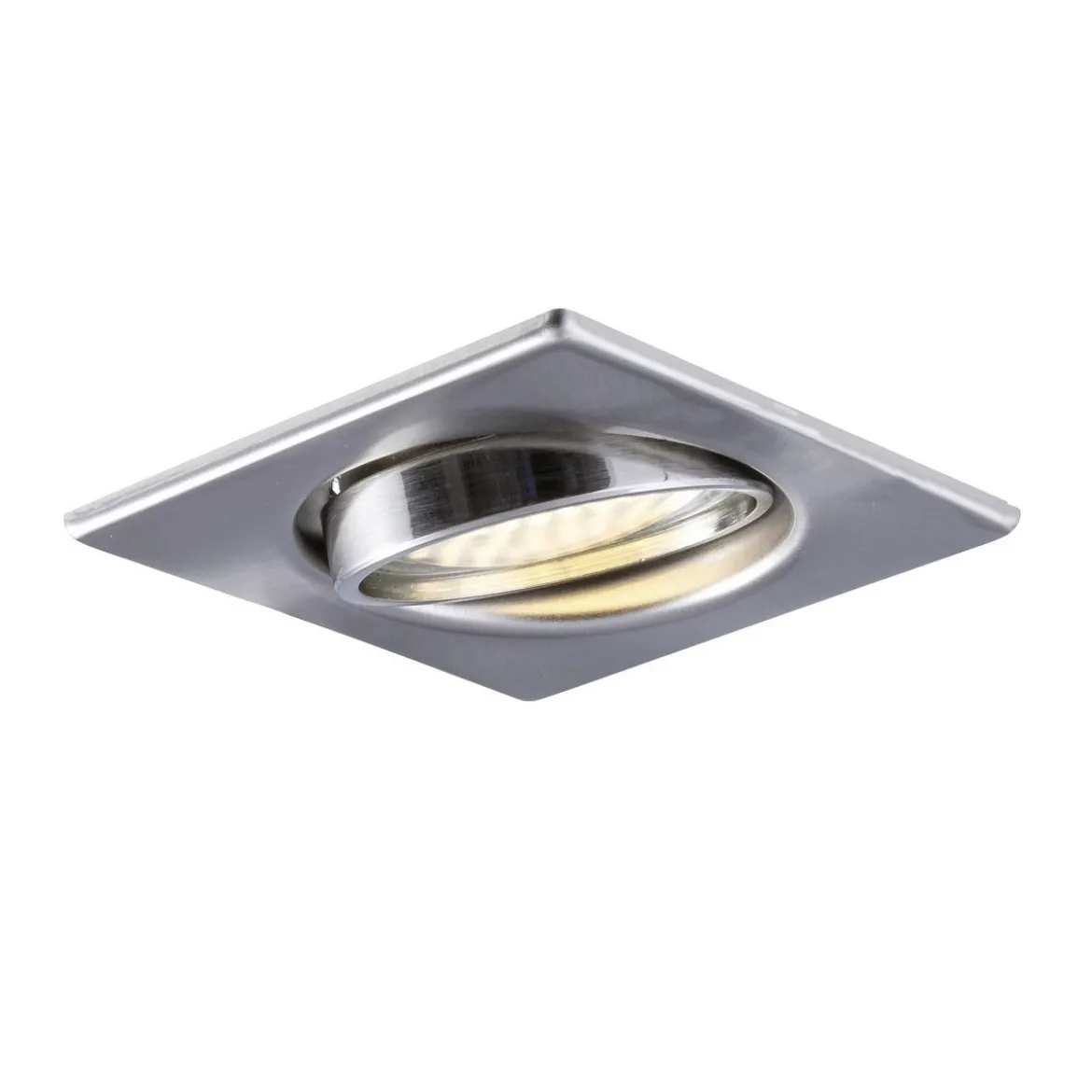 Heitronic Nr. 23554-HE Einbaustrahler DL6802 Eckig edelstahl