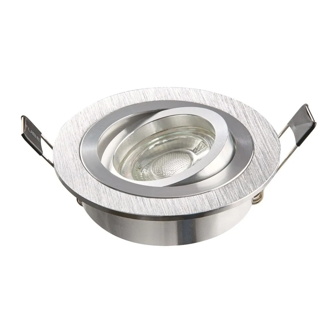 Heitronic Nr. 500591-HE Einbaustrahler DL7801 Rund Alu gebürstet 78mm GU10