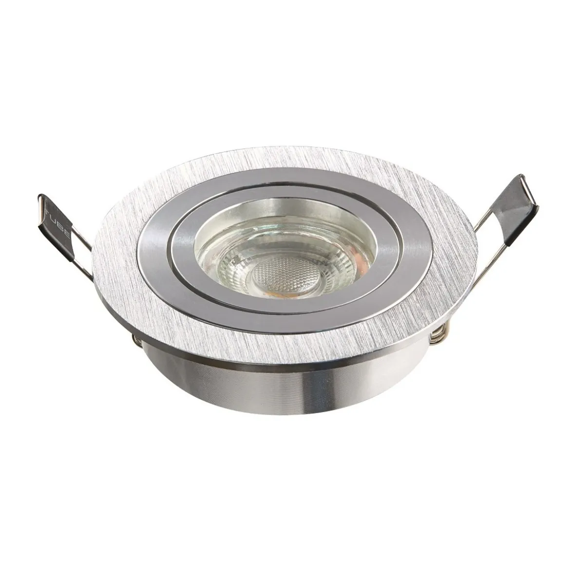 Heitronic Nr. 500591-HE Einbaustrahler DL7801 Rund Alu gebürstet 78mm GU10