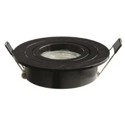 Heitronic Nr. 500595-HE Einbaustrahler DL7801 Rund schwarz GU10 78mm
