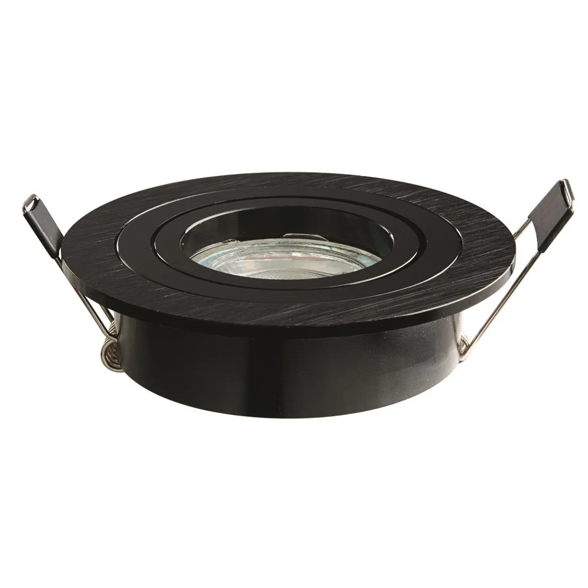 Heitronic Nr. 500595-HE Einbaustrahler DL7801 Rund schwarz GU10 78mm