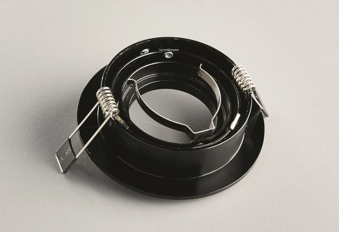 Heitronic Nr. 500595-HE Einbaustrahler DL7801 Rund schwarz GU10 78mm
