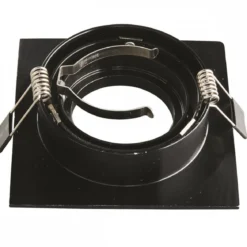 Heitronic Nr. 500596-HE Einbaustrahler DL7801 Eckig schwarz GU10 78mm