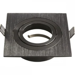 Heitronic Nr. 500596-HE Einbaustrahler DL7801 Eckig schwarz GU10 78mm