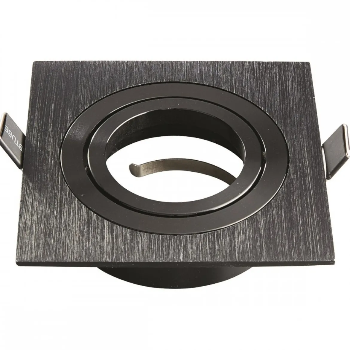 Heitronic Nr. 500596-HE Einbaustrahler DL7801 Eckig schwarz GU10 78mm