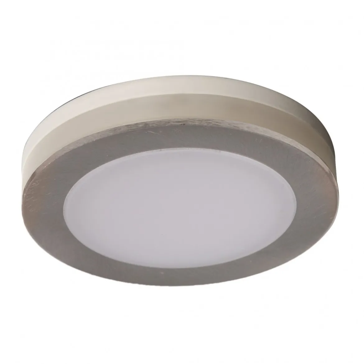 Heitronic Nr. 27769-HE LED Einbaustrahler mit Lichtkranz Aurora 60 nickel matt 3000K