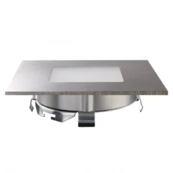 Heitronic Nr. 27693-HE LED Panel NIZZA 75x75 Eckig warmweiss edelstahl