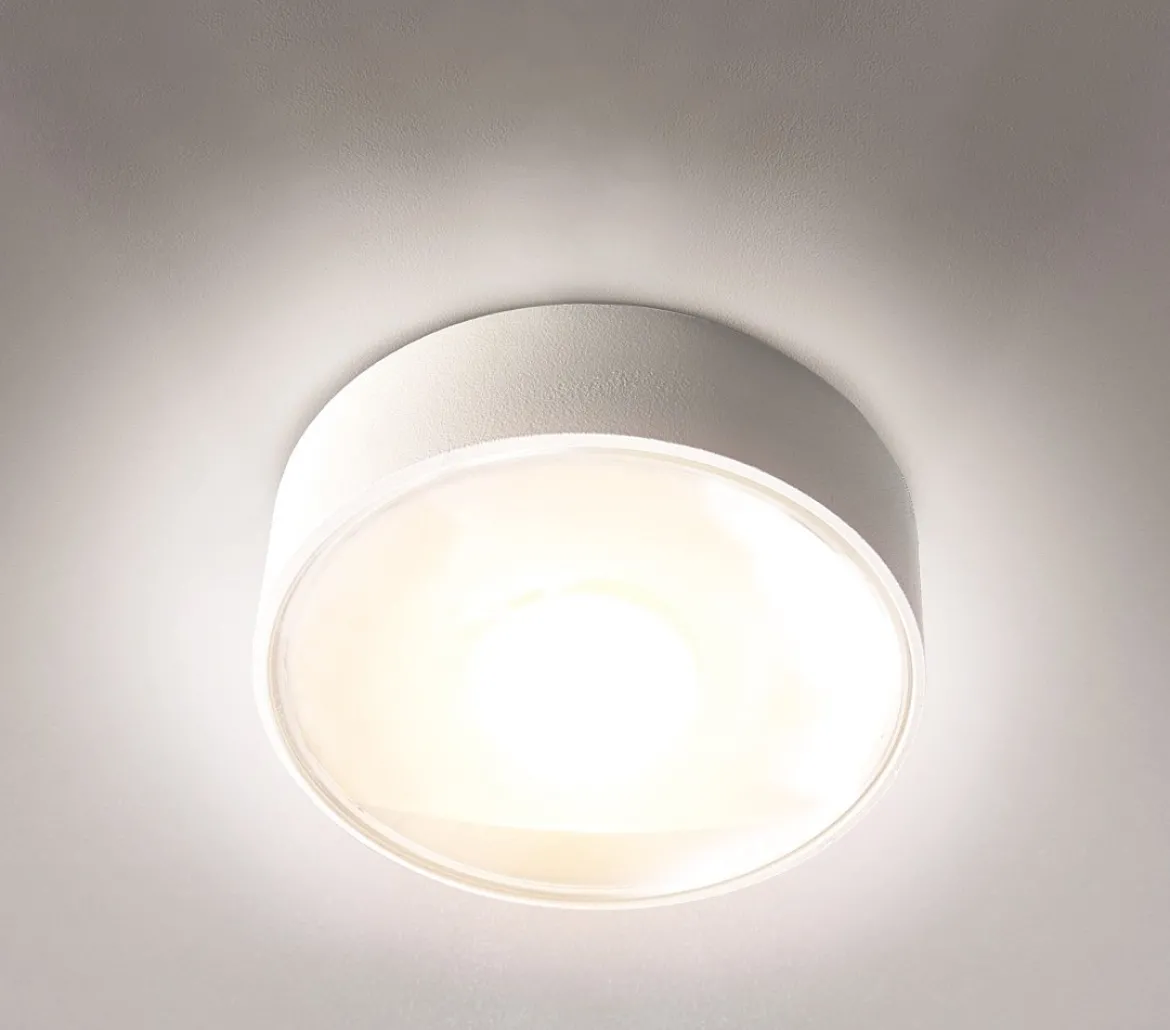 Heitronic Nr. 500636-HE LED Wand- und Deckenleuchte Griona rund weiß IP65 3000K 11cm