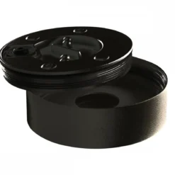 Heitronic Nr. 500635-HE LED Wand- und Deckenleuchte Griona rund schwarz 3000K IP65 11cm