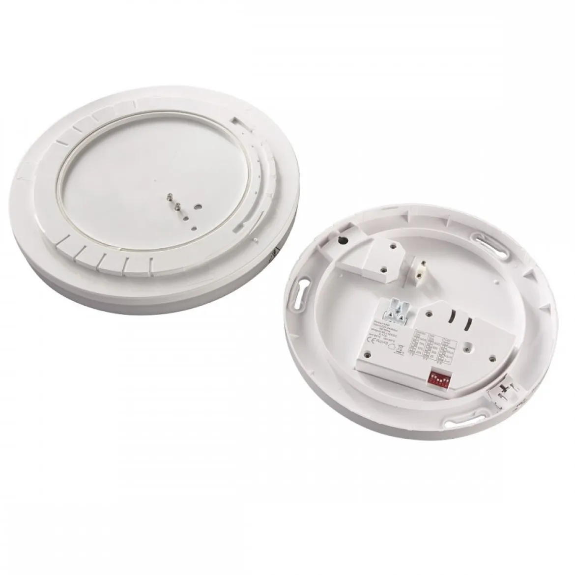 Heitronic Nr. 500639-HE LED Wand- und Deckenleuchte Pronto PIR rund weiß 33cm IP54 3000K