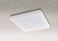 Heitronic Nr. 500641-HE LED Wand- und Deckenleuchte Pronto PIR eckig weiß 3000K IP54