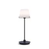 Herstal Leuchten Tischleuchte Gil il Grande Schwarz Opal G9