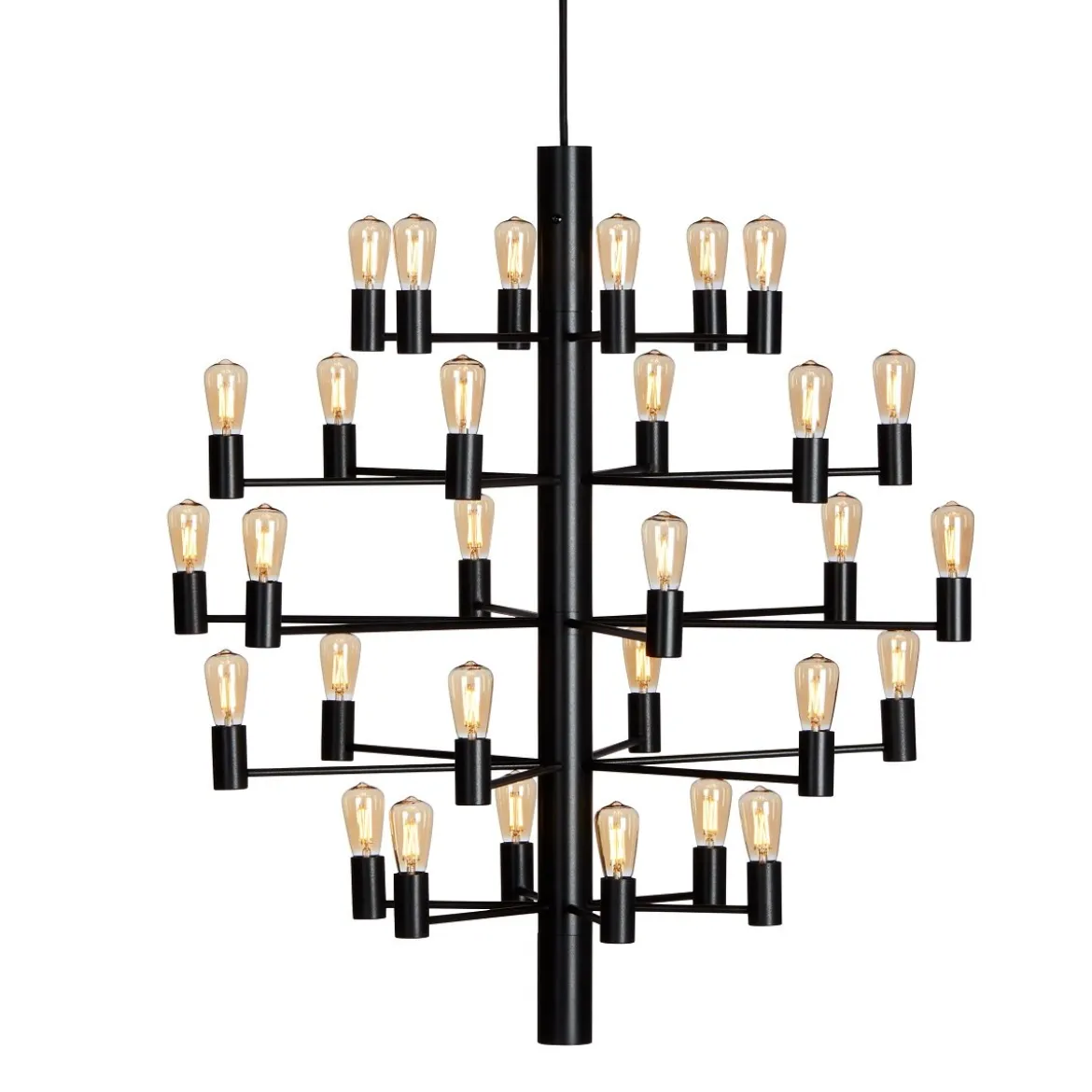 Herstal Manola Kronleuchter 30-flammig schwarz E14