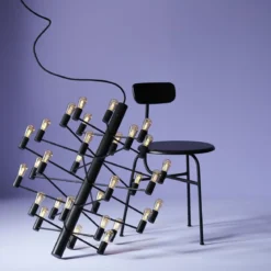 Herstal Manola Kronleuchter 30-flammig schwarz E14
