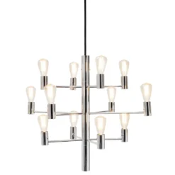 Herstal Manola Kronleuchter 12-flammig chrom E14
