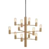 Herstal Manola Kronleuchter 12-flammig messing E14