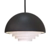 Herstal Motown M Pendelleuchte schwarz E27 36cm