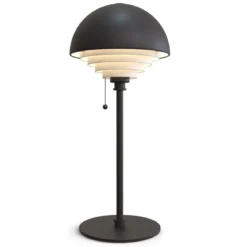 Herstal Motown Tischleuchte schwarz E27 52cm