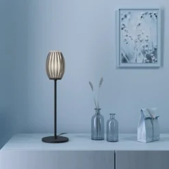 Herstal Tentacle 50cm Tischleuchte schwarz rauchfarben G9 50cm