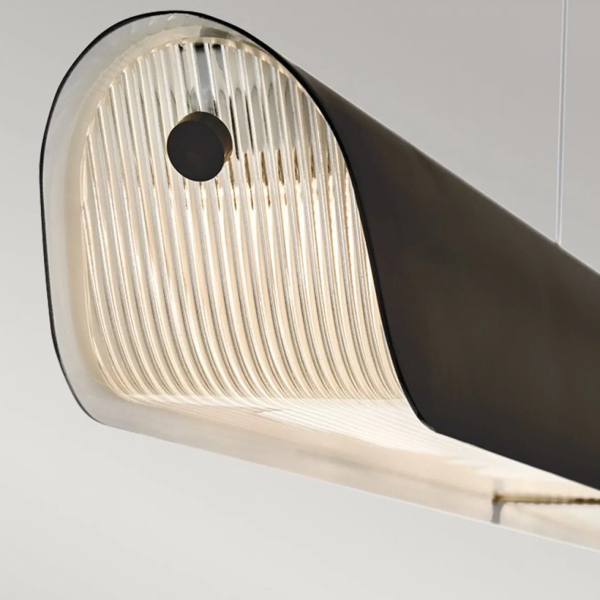 Hinkley Arco Linear LED-Pendelleuchte Schwarzoxid