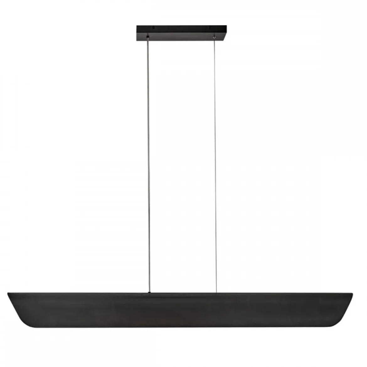 Hinkley Arco Linear LED-Pendelleuchte Schwarzoxid
