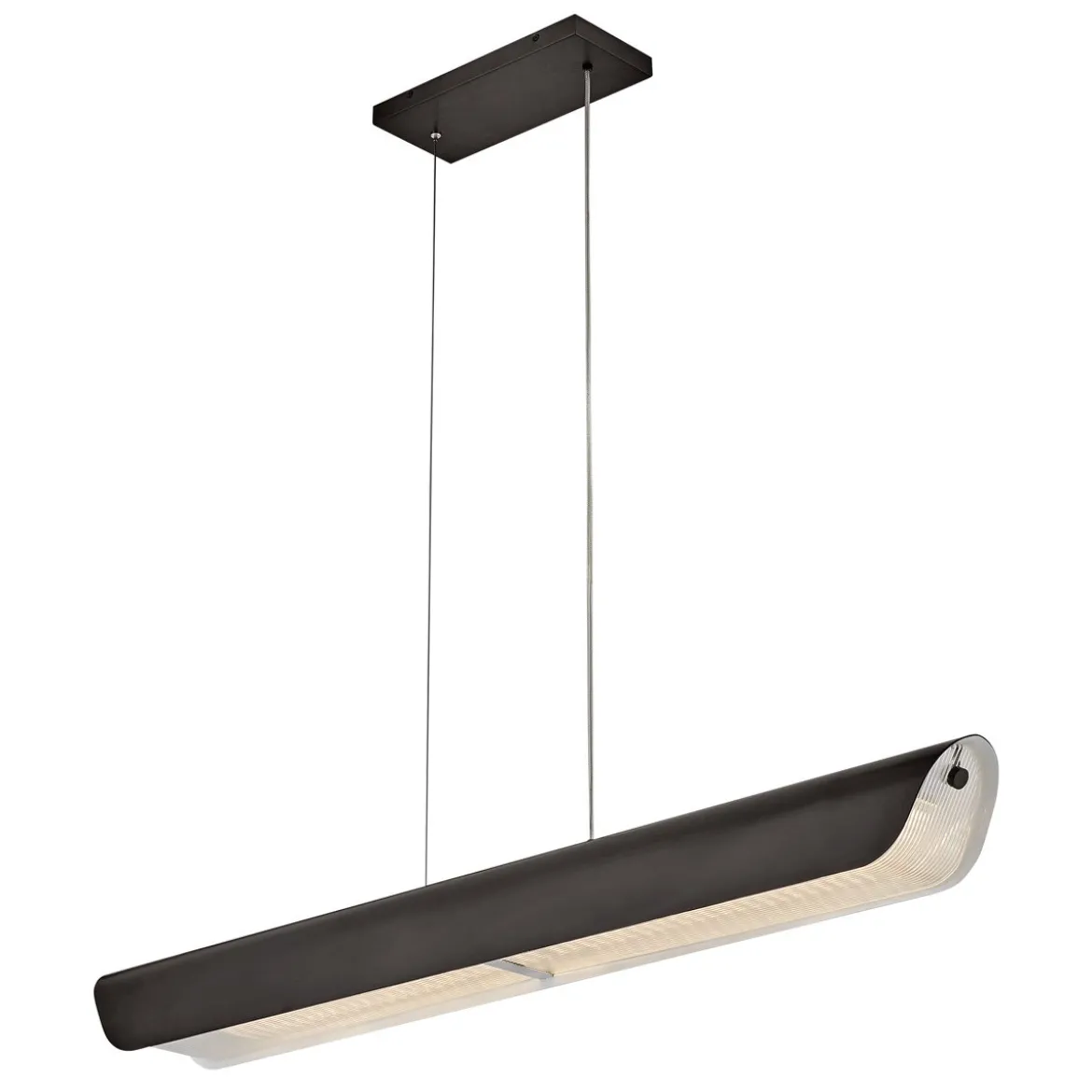 Hinkley Arco Linear LED-Pendelleuchte Schwarzoxid