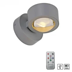 JUST LIGHT 19330-21 AKKU-CHIA AKKU-Wandleuchte silber 3000K
