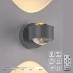 JUST LIGHT 19330-21 AKKU-CHIA AKKU-Wandleuchte silber 3000K