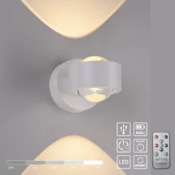 JUST LIGHT 19330-16 AKKU-CHIA AKKU-Wandleuchte weiss 3000K