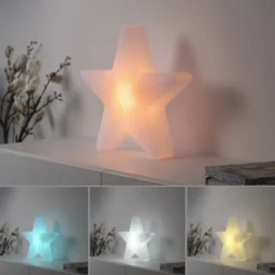 JUST LIGHT 19290-16 AKKU STAR AKKU-Leuchte weiss RGBW-Farbwechsel