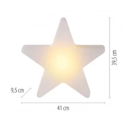 JUST LIGHT 19290-16 AKKU STAR AKKU-Leuchte weiss RGBW-Farbwechsel