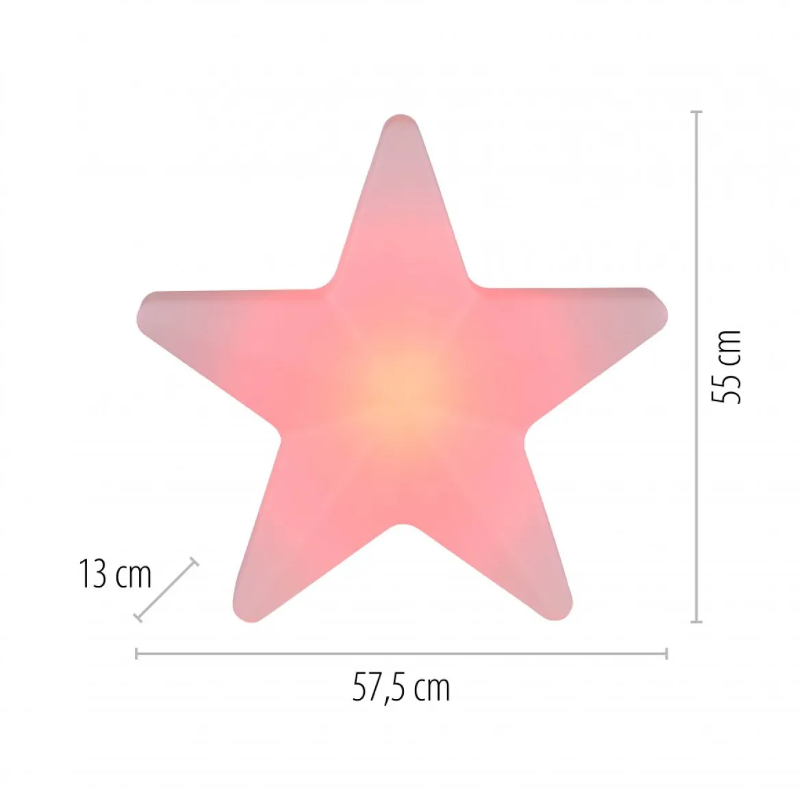 JUST LIGHT 19291-16 AKKU STAR AKKU-Leuchte weiss RGBW-Farbwechsel