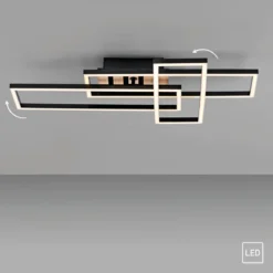 JUST LIGHT 14051-79 AKUSTIKA Deckenleuchte Holzoptik natur 3000K