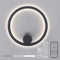 JUST LIGHT 18280-13 ARCHIE AKKU-Wandleuchte anthrazit 3000K