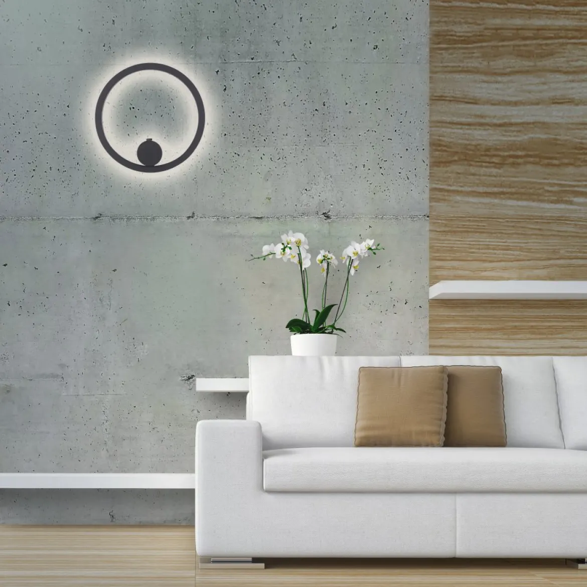 JUST LIGHT 18280-13 ARCHIE AKKU-Wandleuchte anthrazit 3000K