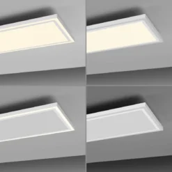 JUST LIGHT 14882-16 BEDGING LED Panel eckig weiß 80x35cm 3000K