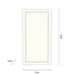JUST LIGHT 14882-16 BEDGING LED Panel eckig weiß 80x35cm 3000K