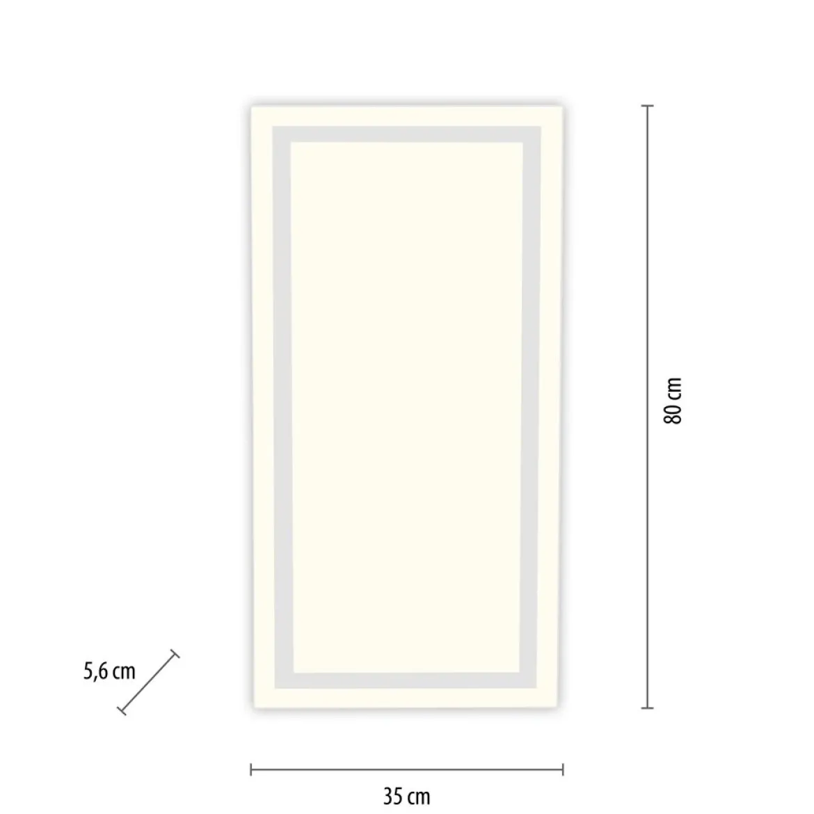 JUST LIGHT 14882-16 BEDGING LED Panel eckig weiß 80x35cm 3000K