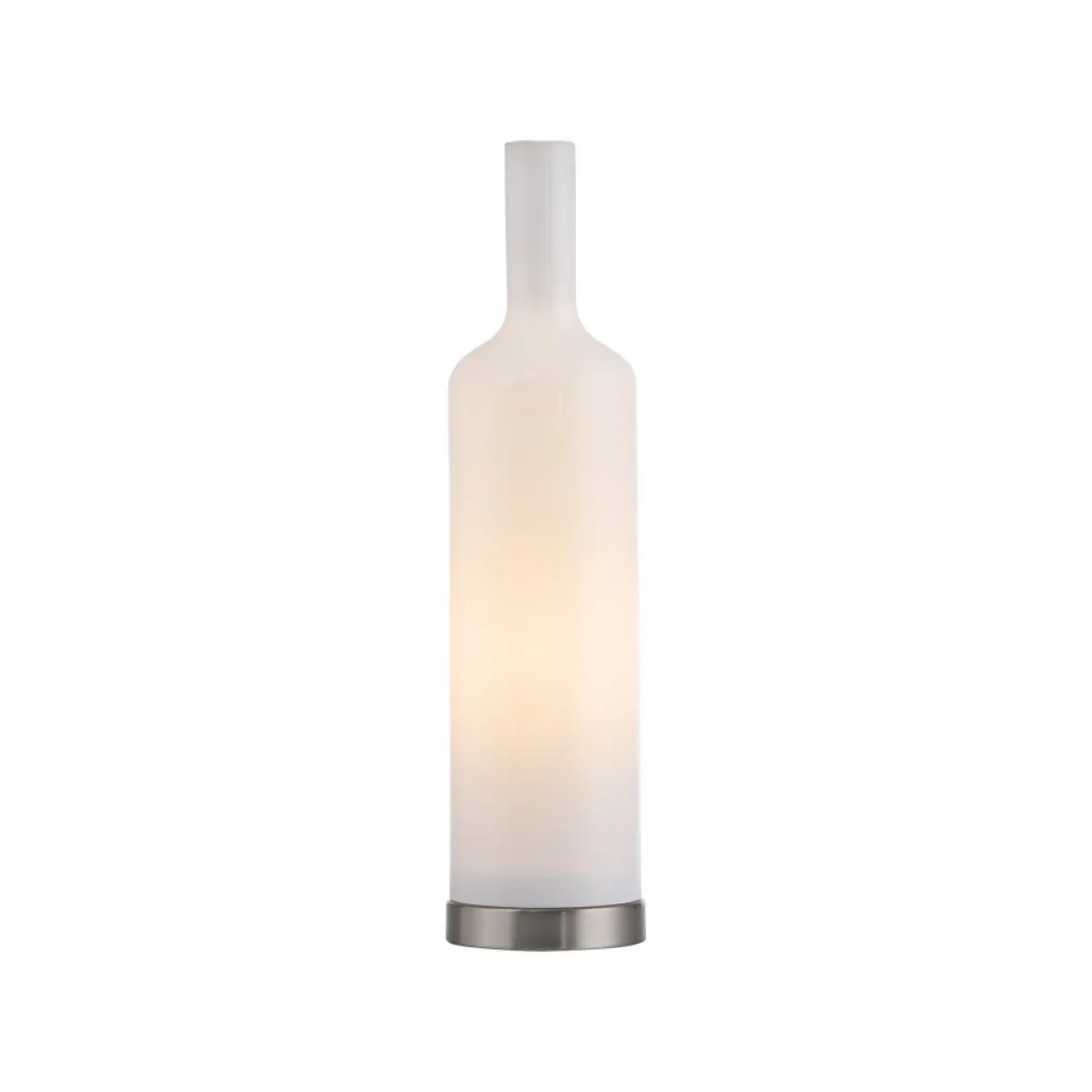 JUST LIGHT 14006-16 BOTTLE Tischleuchte weiss Opalglas