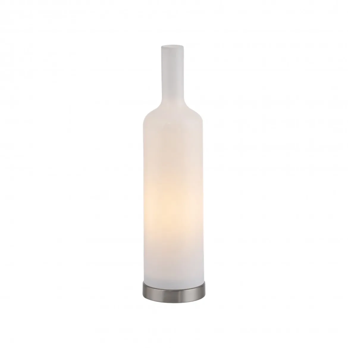 JUST LIGHT 14006-16 BOTTLE Tischleuchte weiss Opalglas