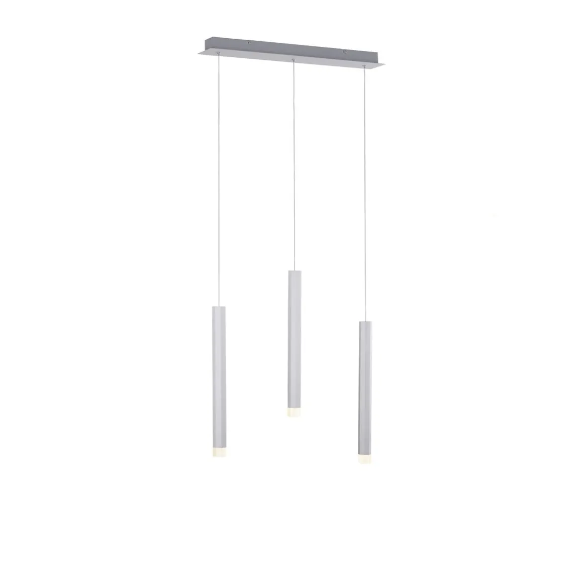 JUST LIGHT 15203-95 BRUNO LED Pendelleuchte 3-flammig aluminium 3000K