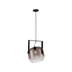JUST LIGHT 1575-18 CUP 2.0 Pendelleuchte schwarz Rauchglas E27