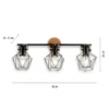 JUST LIGHT 15673-78 Deckenleuchte JARO Holz-natur 3-flammig