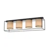 JUST LIGHT 15304-18 Deckenleuchte RAVEN 4-flammig schwarz Stoffschirme