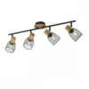 JUST LIGHT 15194-79 Deckenleuchte TAMIS 4-flammig schwarz Holz