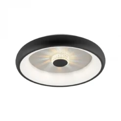 JUST LIGHT 14384-18 Deckenleuchte Vertigo schwarz CCT Kristalleffekt 47cm